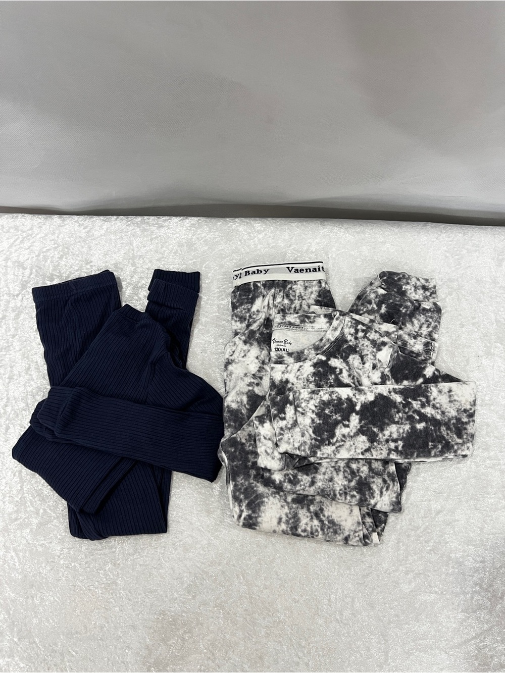 Vaenait Baby Lot of 2 set pajama boy's blue and gray tie-dye size 6/7 Years - Picture 7 of 10